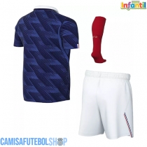 Camisa de time de futebol França Replicas 1º Equipamento Infantil Mundo 2026 Manga Curta (+ Calças curtas)